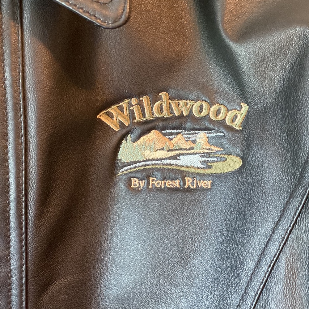 Vintage Leather Jacket With Insert - image 2